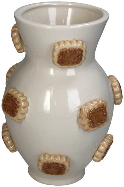 Vaas Koekjes Beige Dolomiet 15,2x15,2x21,8cm