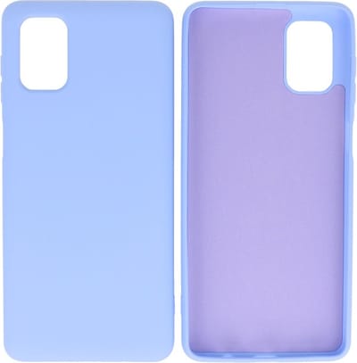 Hoesje Geschikt voor de Samsung Galaxy M51 - Fashion Color Backcover Telefoonhoesje - Paars