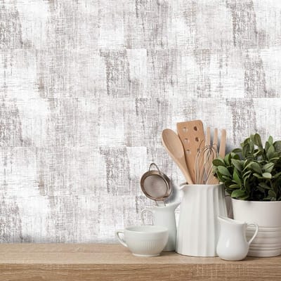 Dailygoods - Houten Muurstickers - Zelfklevende Tegelstickers - 54 Stuks - Decoratie voor Woonkamer Keuken Badkamer - Muurdecoratie - Geschikt voor el...