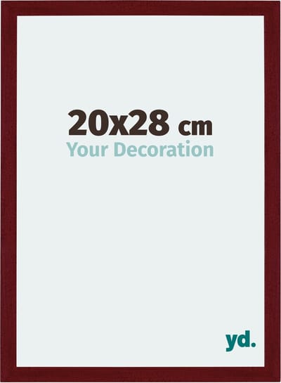 Your Decoration - Fotolijst 20x28 cm - MDF - Wijnrood Geveegd - Mura