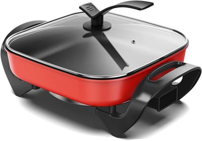 Multifunctionele Elektrische Pan 5L met Antiaanbaklaag - Slowcooker en Kooktoestel