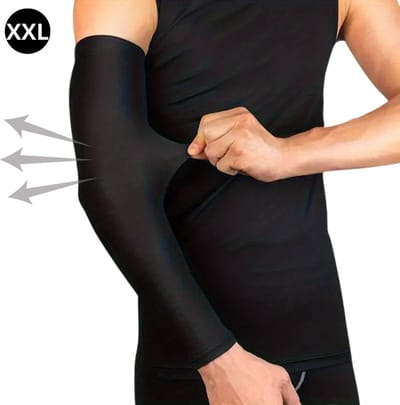 Livano Polswarmers - Armwarmers Dames - Duimopening - Wol - Armstukken - Winter - Zwart - Maat XXL