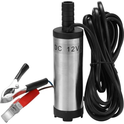 12V Elektrische Dompelpomp Roestvrij Staal Dompelpomp zilver