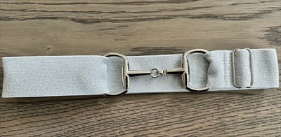 Paardrijriem - Glitter Zilver - Zilver - Trensriem - Paardrij Riem - Paardrijden - Riemen