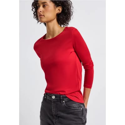 Basic shirt met lange mouwen