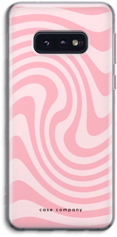 Case Company® - Hoesje geschikt voor Samsung Galaxy S10e hoesje - Swirl Roos - Soft Cover Telefoonhoesje - Bescherming aan alle Kanten en Schermrand