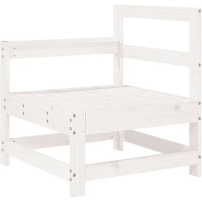 vidaXL - 8-delige - Loungeset - massief - grenenhout - wit