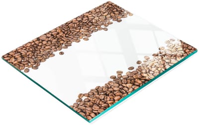 Multifunctionele decoratieve snijplank van gehard staal voor in de keuken, geschikt voor koffiebonen, 60x52 cm