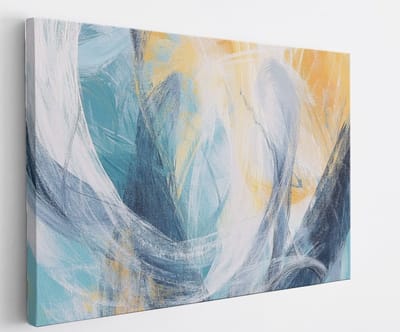 Saammp Canvas Schilderij - lichte strepen - Abstract - 45x30 - Foto op canvas - Wanddecoratie - Muurdecoratie Woonkamer - Slaapkamer decoratie - Canvas Print