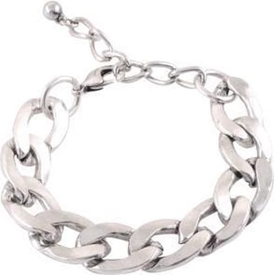 Behave - Armband - zilverkleur met gourmet schakel