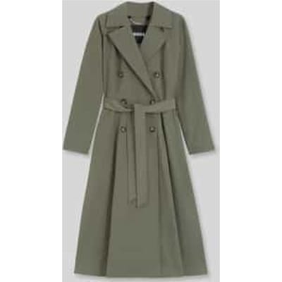 Regular fit trenchcoat van katoenmix