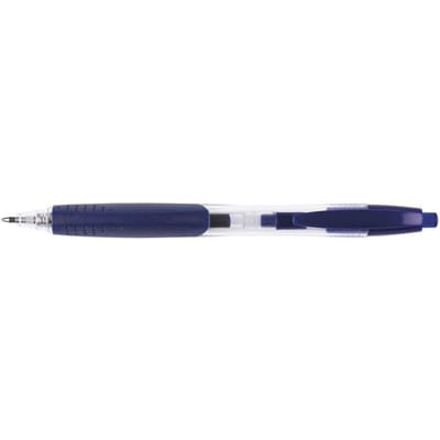Q-CONNECT balpen, met grip, medium punt, blauw 12 stuks