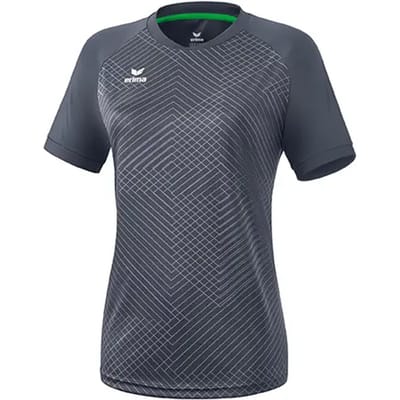 Erima Madrid Shirt Korte Mouw Dames - Slate Grey | Maat: 44