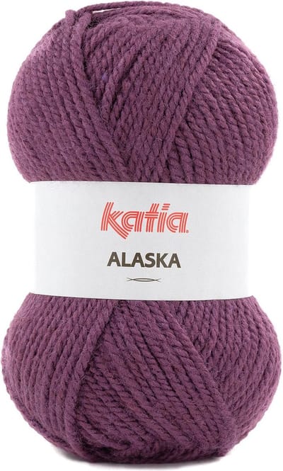 Katia Alaska - 61 aubergine - Acryl Garen