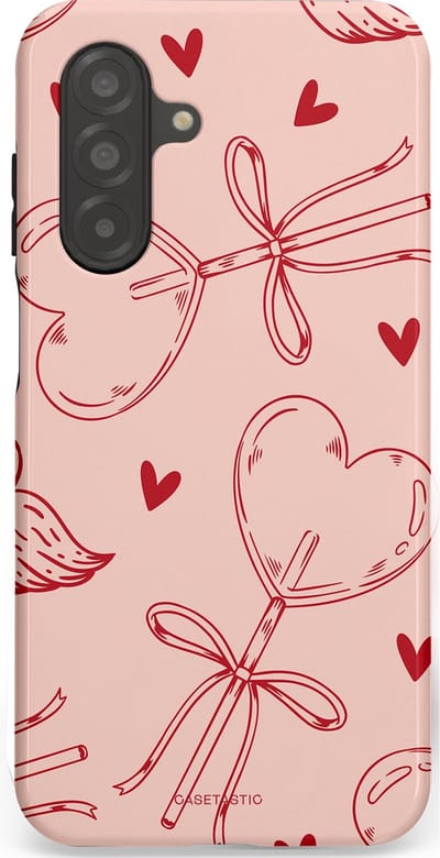 Casetastic Hoesje Geschikt voor Samsung A26 - Stijlvolle Beschermende Duo-layer Case - Zoete strikjes