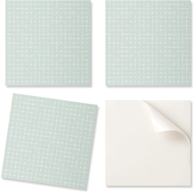 Set PVC-tegels met een patroon voor de woonkamer, zelfklevend, geometrische vormen van lijnen en kruisen, 20x20x20 cm