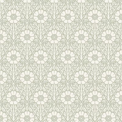 Boråstapeter Vliesbehang 5811 - Nordic Folks - Botanisch Groen - 53cm x 10.05m