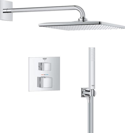 GROHE Precision Cube inbouw douchesysteem - Vierkant bedieningspaneel - Chroom