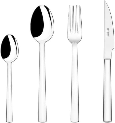 Bestekset - Tafelgerei - Eten Bereiden - Roestvrij Staal - 24 Delen - Zilverkleurig