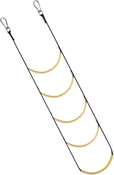 Touwladder Boot - Instaptreden Ladder - Watersport Toegang - Ruimtebesparend Ontwerp - 5.5cm Breed - Zwart