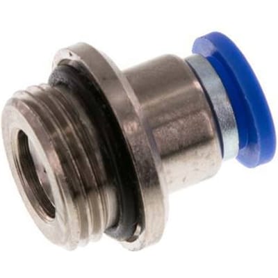 8mm x G3/8'' Messing/PA 66 Insteekfitting Buitendraad Binnenzeskant NBR [2 Stuks]