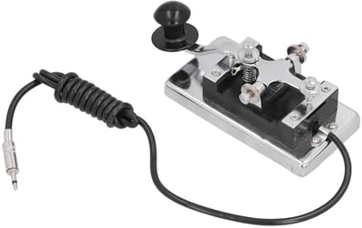 Solidchoice - Dailygoody - Morse HY-K4 CW Telegraaf Sleutel - DIY Telegrafie - Hoogwaardig - Onderwijs - Mechanisch - Ideaal voor kortegolf radio co...