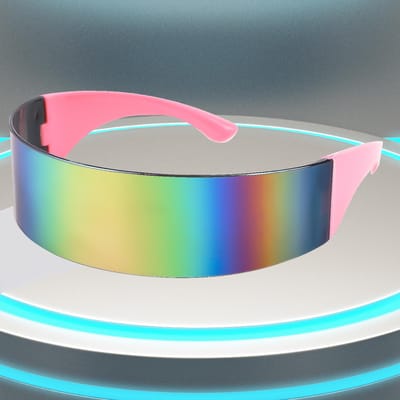 Lunettes de soleil Y2K Lunettes Technologie Future Tendance Protection UV Style Rétro Élégant