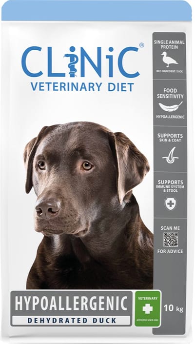 Clinic Vd Dog Hypoallergenic Eend - Dieethondenvoer - 10 kg