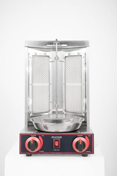 Verticale Dönergrill - Kebap Maker - Vlees Grillen - 360 Graden Rotatie - 48.5H cm - Zwart