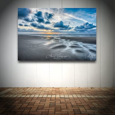 Foto op Canvas - Strand AlexF031 – Formaat 120 x 80cm - Wanddecoratie - Muurdecoratie woonkamer - Slaapkamer decoratie - Kamer accessoires - Schilderijen op canvas