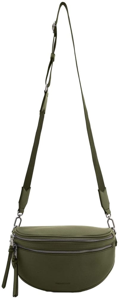 FREDsBRUDER Leren schoudertas Bestie Beltbag Khaki Green kaki