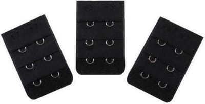 Scoby - 3 BH Verlengstukjes (2 Haaks) - Zwart - Extenders voor Comfortabele Pasvorm - Bra Extenders for Adjustable Fit