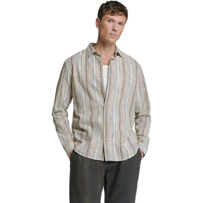 No Excess Shirt Slub Multi Coloured Stripes Blue Größe: S | Casual hemden Outlet | Herren | Blau