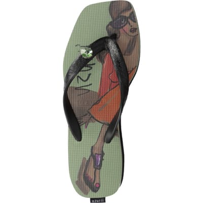 Uzurii Beach cocktail girl mid heel groen