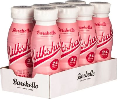 Barebells | Proteine Milkshake | Aardbei | Tray | 8 x 330ml | Snel afvallen zonder poespas!
