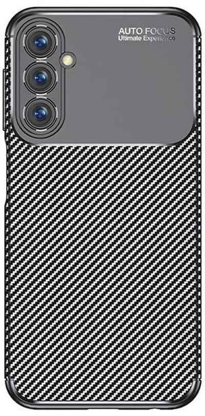 Beline Carbon Armor Serie - Beschermhoes voor Mobiele Telefoon - Samsung A05S - Carbon - Zwart