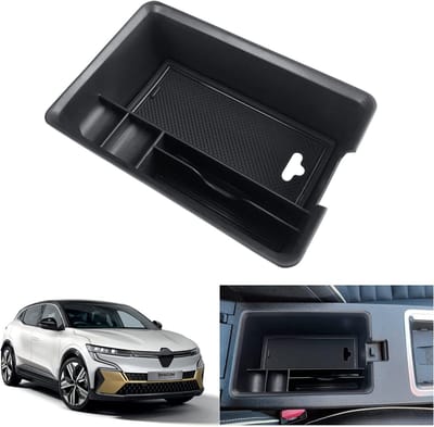 Compatibele Opbergdoos voor de Middenconsole van Renault Megane E-Tech 2022 2023, Armsteun Organizer en Handschoenenkast Accessoires, Perfect voor Extra Opslag en Organisatie