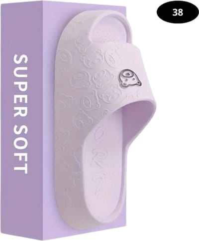 Livano Badslippers Dames & Heren - Comfortabel - Flip Flops - Sauna - Zomer - Paars - Maat 38