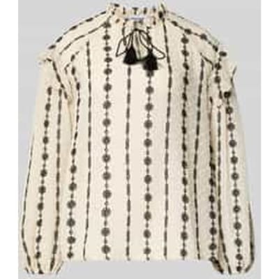 regular fit blouse met stitchings