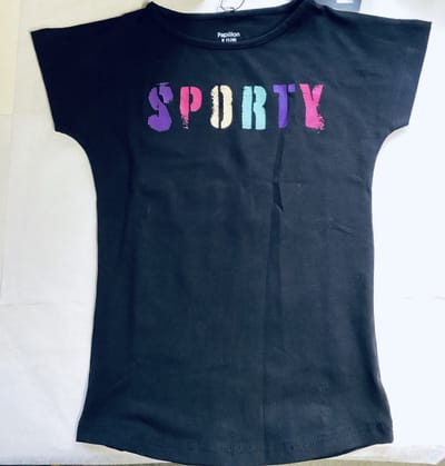 Papillon T-Shirt “Sporty”, zwart, maat 152