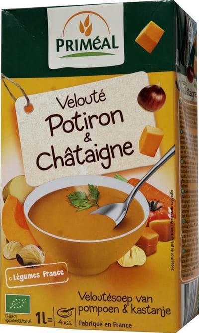 Primeal Veloute gebonden soep pompoen kastanje