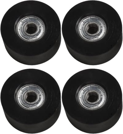 Roeimachine Wielen - Zitwielen Set - Soepel Roeien - Waterbestendig Materiaal - 4 stuks - Zwart