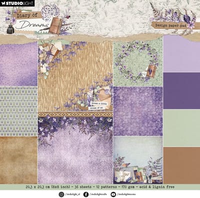 Design Paper pad Background - Diary of dreams nr. 295