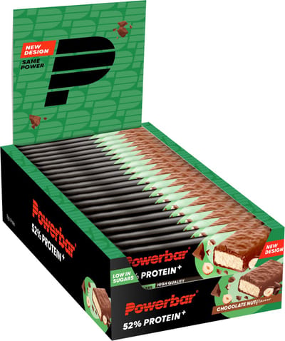 Powerbar eiwitreep | Protein+ Bar 52% | Chocolate Nut - 20x50g