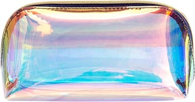 Etui / Pennenetui - Holografisch / Regenboog | Make-up Tas/Toilettas | PU | 18 x 8 x 9 cm