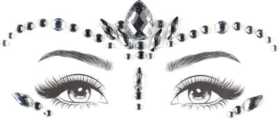 Boozyshop ® Glitter Face Jewels Britt - Festival glitter gezicht - Rhinestones - Plak diamantjes - Zelfklevende plaklaag - Multicolor