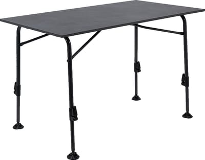Travellife Mirano Campingtafel exteriolit dark grey 80 - Extra stevig exteriolit tafelblad - Zeer stabiel lichtgewicht stalen frame - Voorzien van stabilisatievoeten