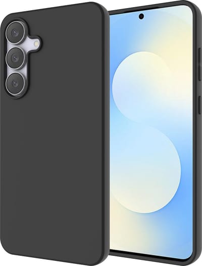Just in Case hoesje geschikt voor Samsung Galaxy S25 FE Hoesje Siliconen - Flexibele Case - Zwart