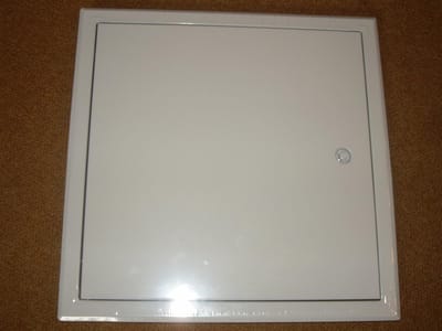 Inspectiedeur Revisiedeuren - Toegangsluik Luik - Afwerking Wand - Zachte Profielrand - 30x30cm - Wit