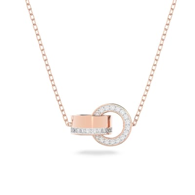 Swarovski Dames Ketting Metaal  -  Roségoudkleurig